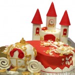 Castle cake with carriage